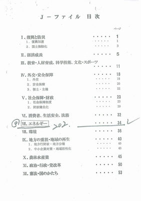 Ｊ－ファイル2012　目次