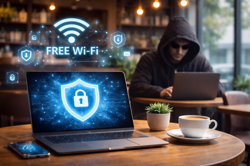 カフェのフリーWi-Fi