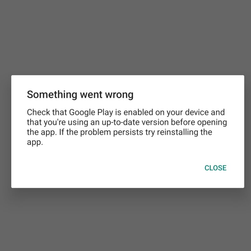 Something went wrong