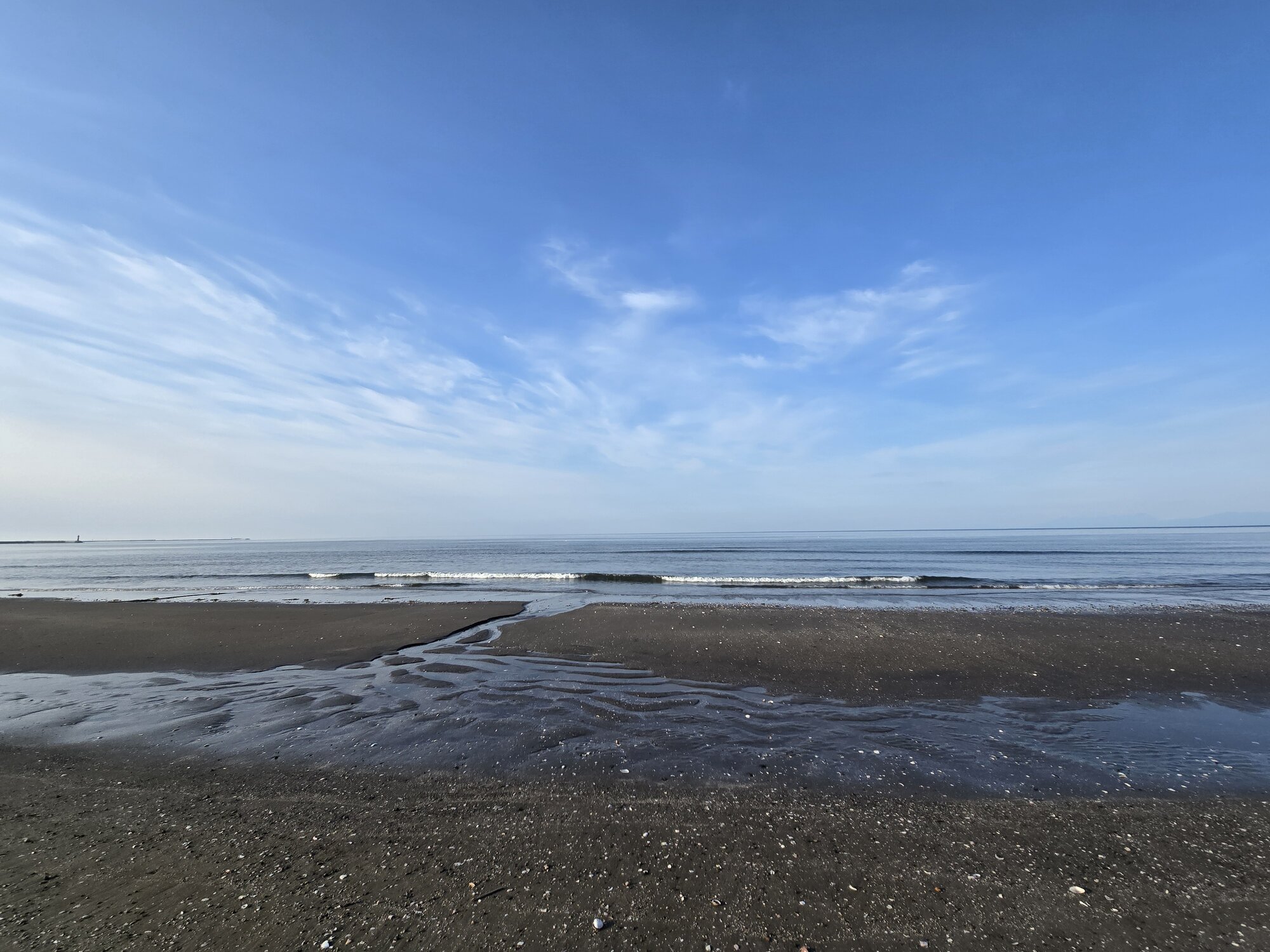 網走の海