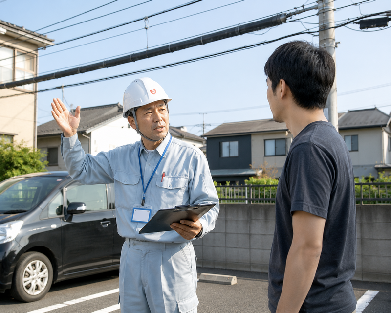 電力会社に相談