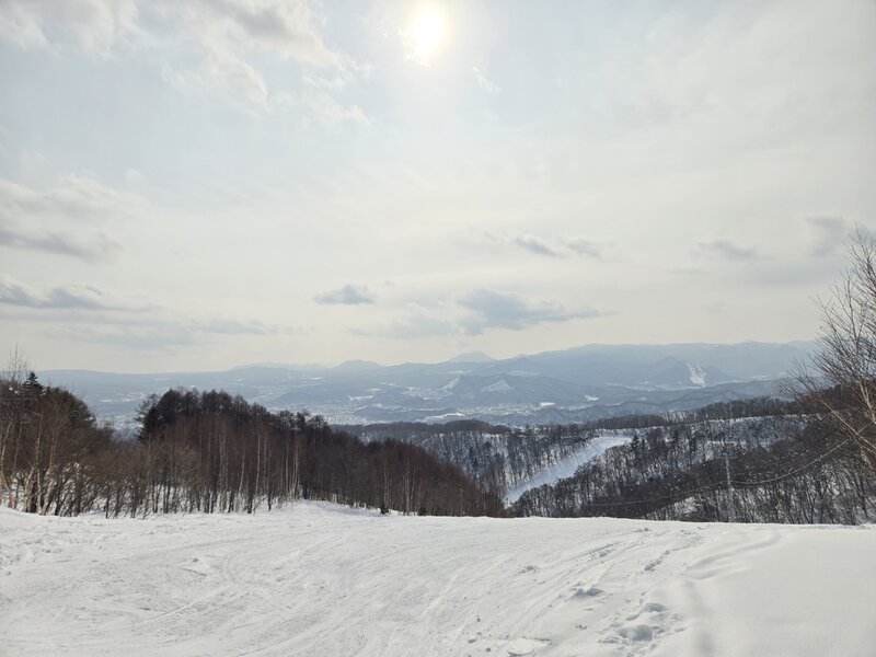 スキー場から見た景色